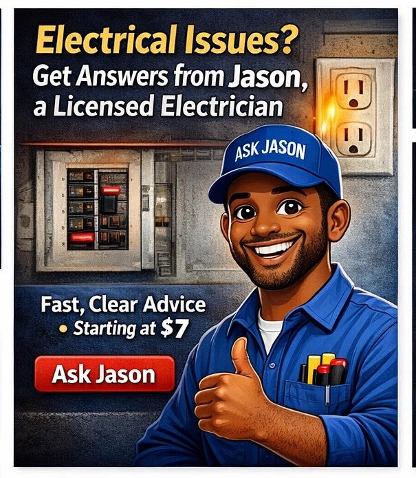 Friendly neighbor electrician Jason providing electrical guidance